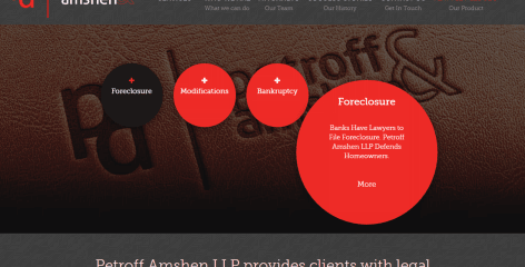 Petroff Amshen LLP Website Design