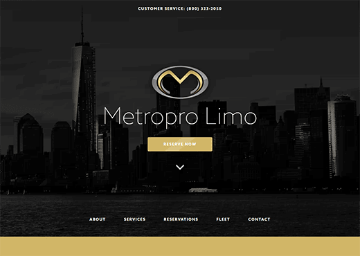 Metropro Limo Website by Lumina