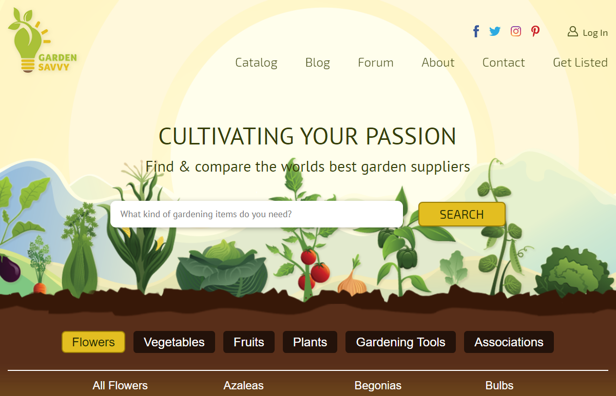 Garden Savvy Homepage